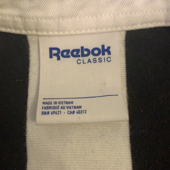 Reebok Classic Rugby Striped Long Sleeve Shirt - Picture 4 of 12